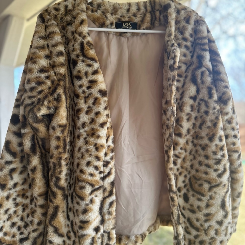 Leopard Faux Fur Coat